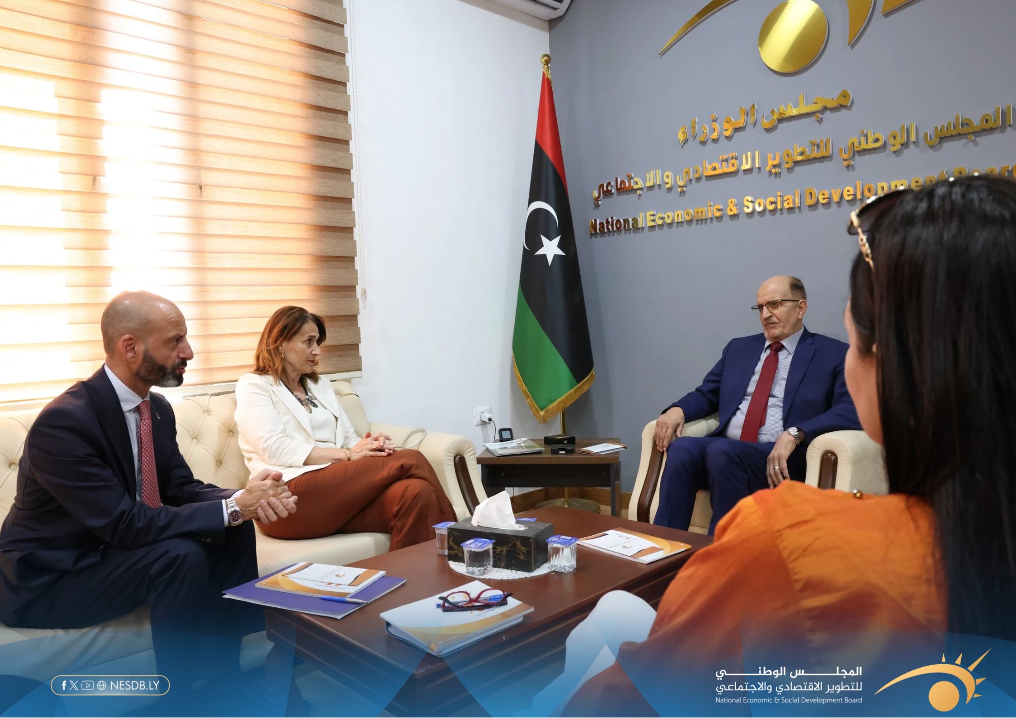وفد من الوكالة الإيطالية للتعاون الانمائي في استضافة المجلس.