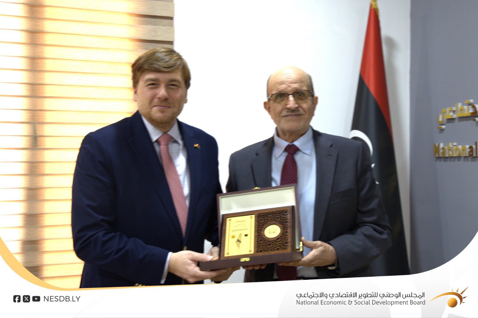 المجلس يبحث مع سفير إسبانيا لتعزيز التعاون الاقتصادي والاستثماري ودعم فرص الطاقة في ليبيا