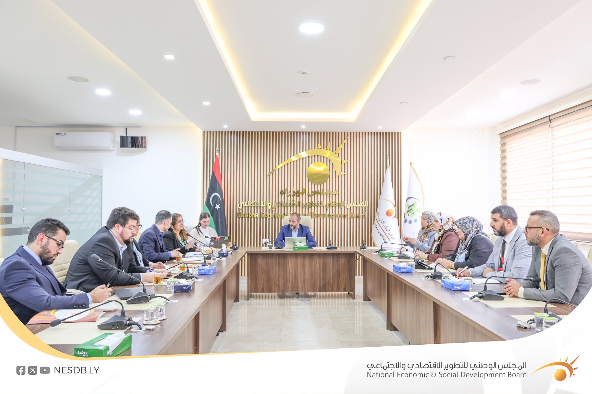 المجلس يستضيف سكرتارية أجندة الشباب للسلم والأمن التابعة لبعثة الأمم المتحدة للدعم في ليبيا.